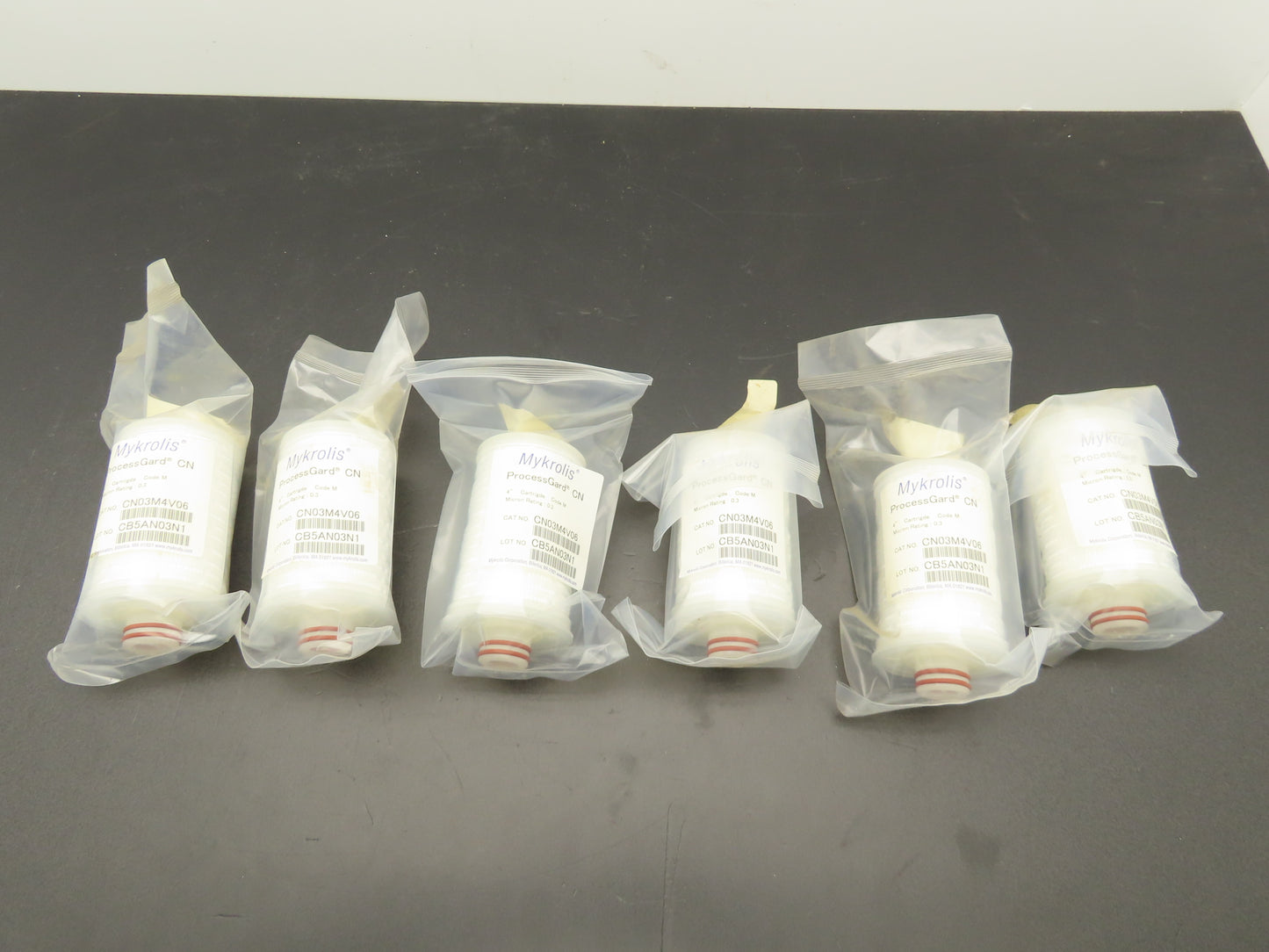 Millipore Mykrolis CN03M4V06 Polygard CN Filter 4" Cartridge 0.3 Micron Lot of 6