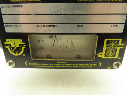 Universal Flow Monitors LL-BBPSB2GLM-4U-32V1.0-A1WR-1.5D Flow Meter 1/2"NPT