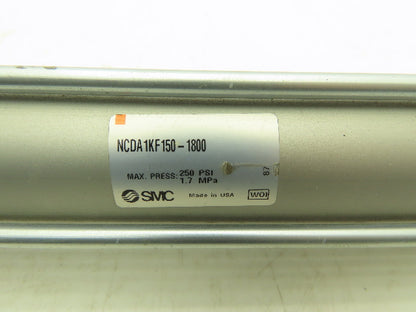 SMC NCDA1KF150-1800 Pneumatic Air Cylinder 1.5" Bore 18 Stroke 250 PSI
