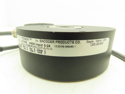 Accu-Coder 775-A-H-4096-R-HV-D-P-A-N-N Rotary Encoder 4096 PPR 1" Through Bore