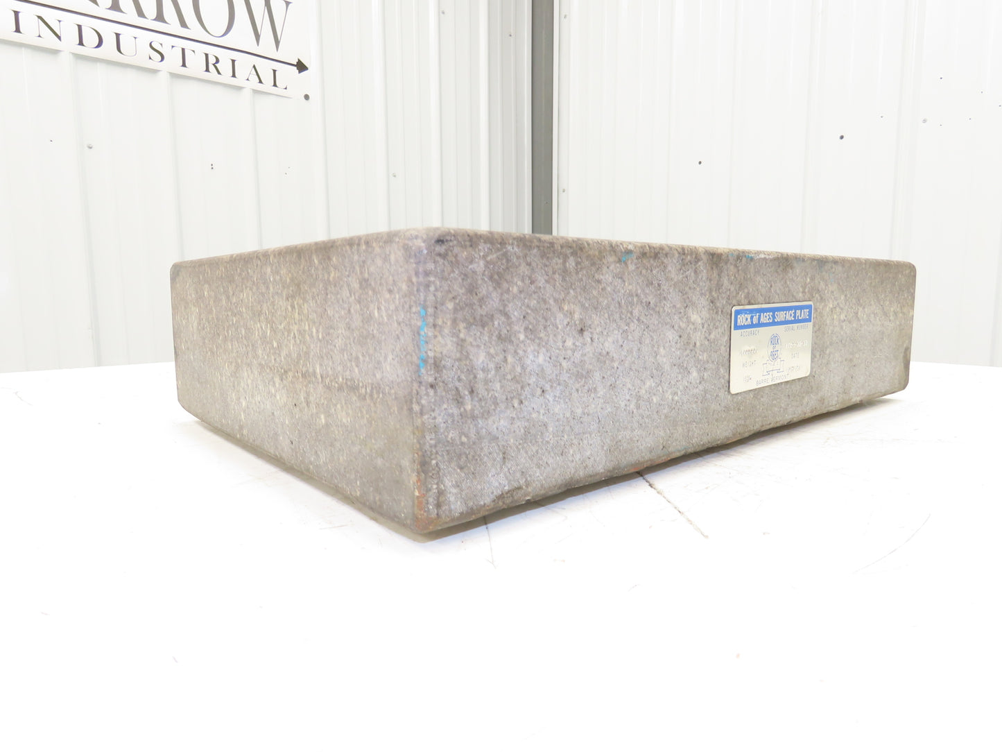 Rock of Ages Granite Surface Inspection Plate Table 18" X 12" X 4" Grade B Type