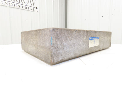 Rock of Ages Granite Surface Inspection Plate Table 18" X 12" X 4" Grade B Type