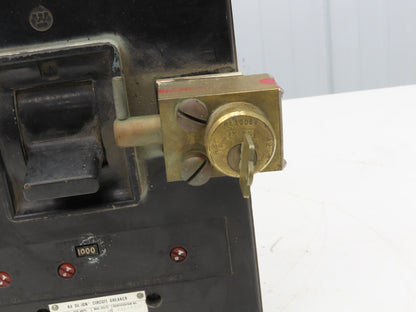 Westinghouse AB De-Ion Circuit Breaker 1000A 3-Pole Shunt 600VAC Mag Trip