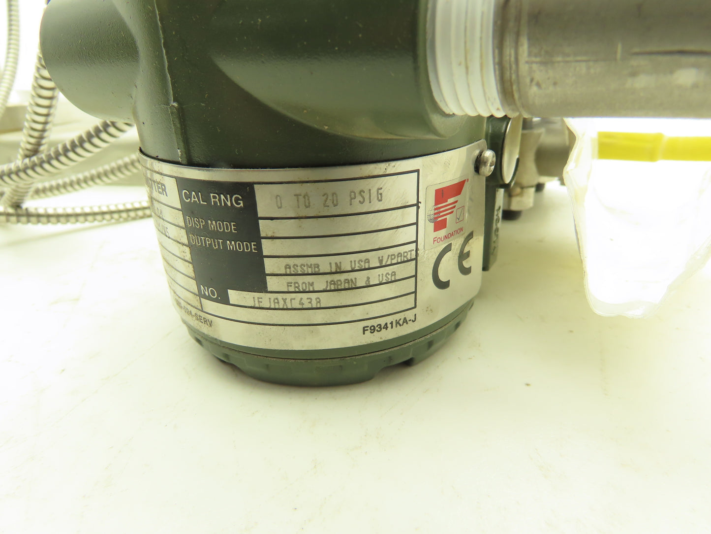 Yokagawa EJA-430A DPHarp Transmitter with Wika Pressure Transducer 430PSI 24VDC