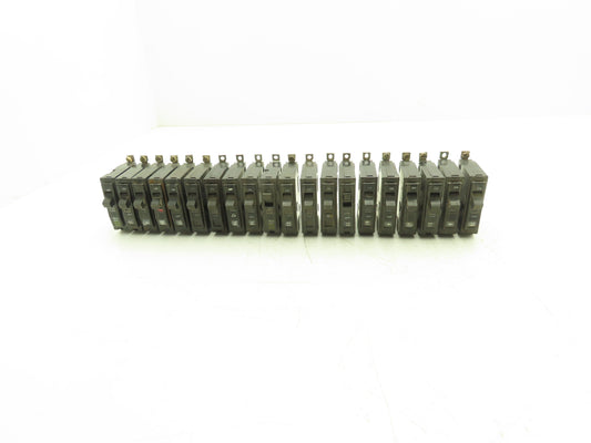 Square D QOB120 Circuit Breaker 1-Pole 20A Bolt-On 120/240V  Lot of 20