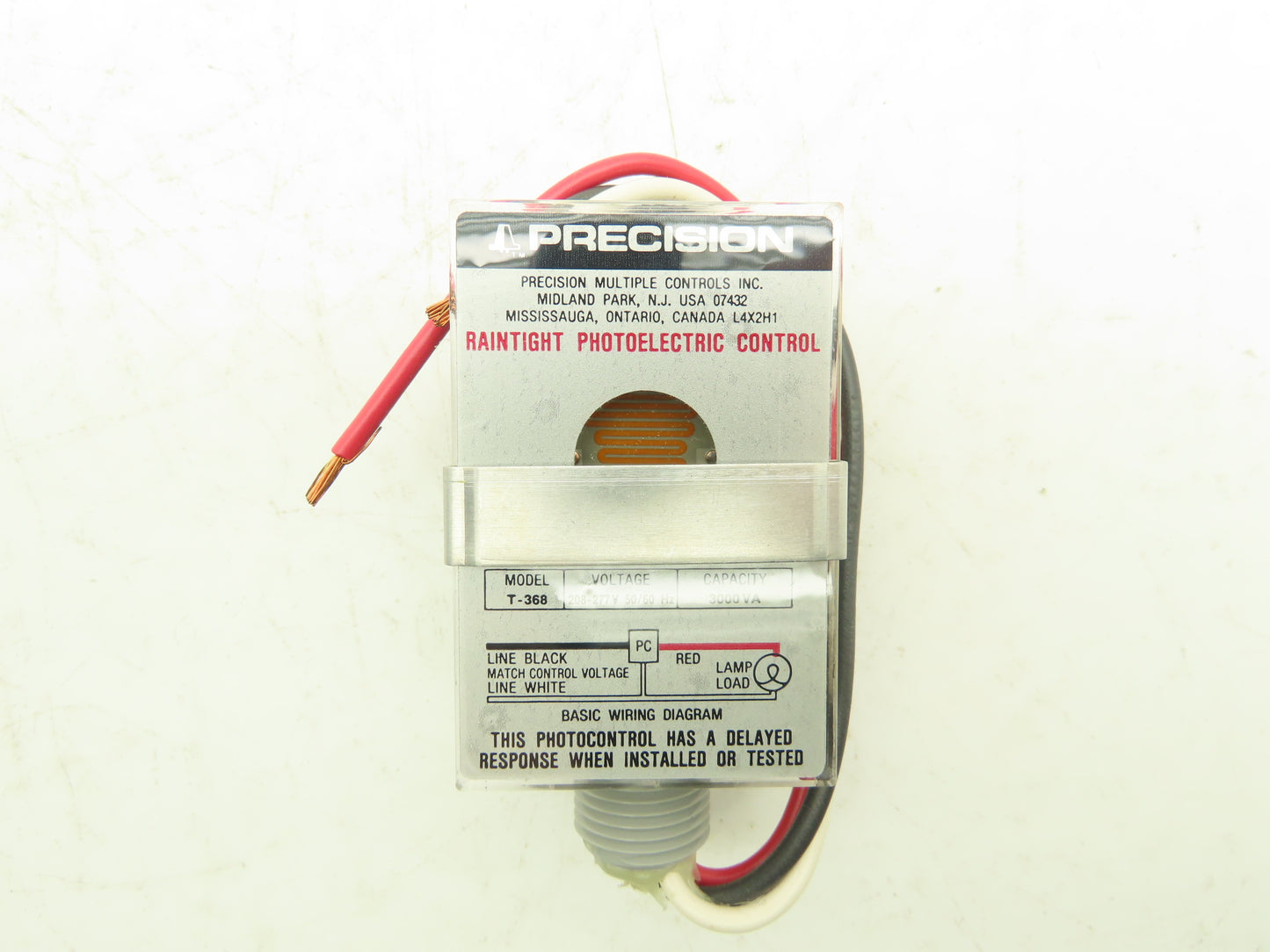 Precision T-368 Photocontrol Outdoor Dusk to Dawn Light Sensor 208-277V Lot of 6