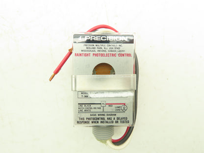 Precision T-368 Photocontrol Outdoor Dusk to Dawn Light Sensor 208-277V Lot of 6