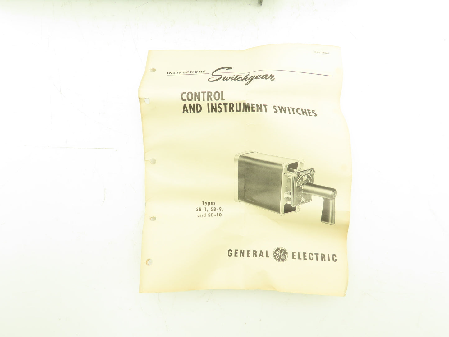 General Electric 6079206 G1 SB-1 Selector Switch 3 Position 15 Contacts