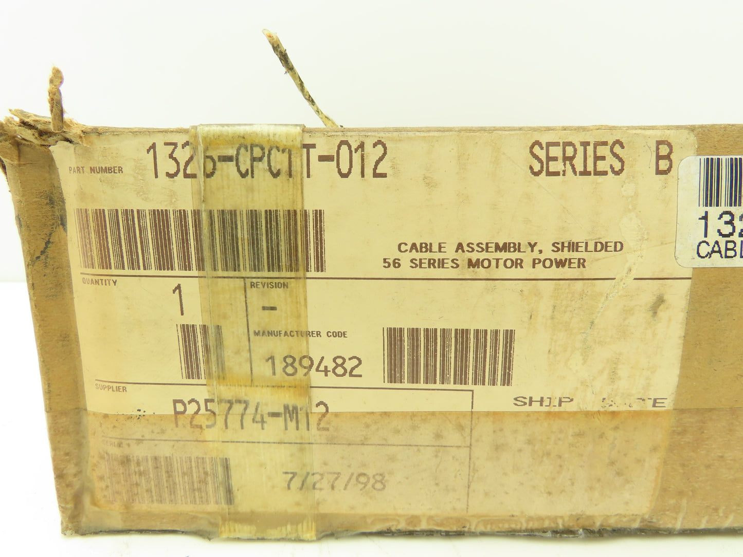 Allen Bradley 1326-CPC1T-012 Servo Motor Power Connector & Cable Assembly 12M