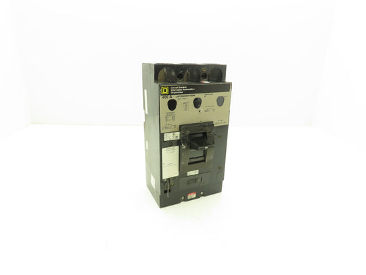 Square D LAP36400MTV6384 Circuit Breaker 3-Pole 400A 600V Shunt Trip Gray Face