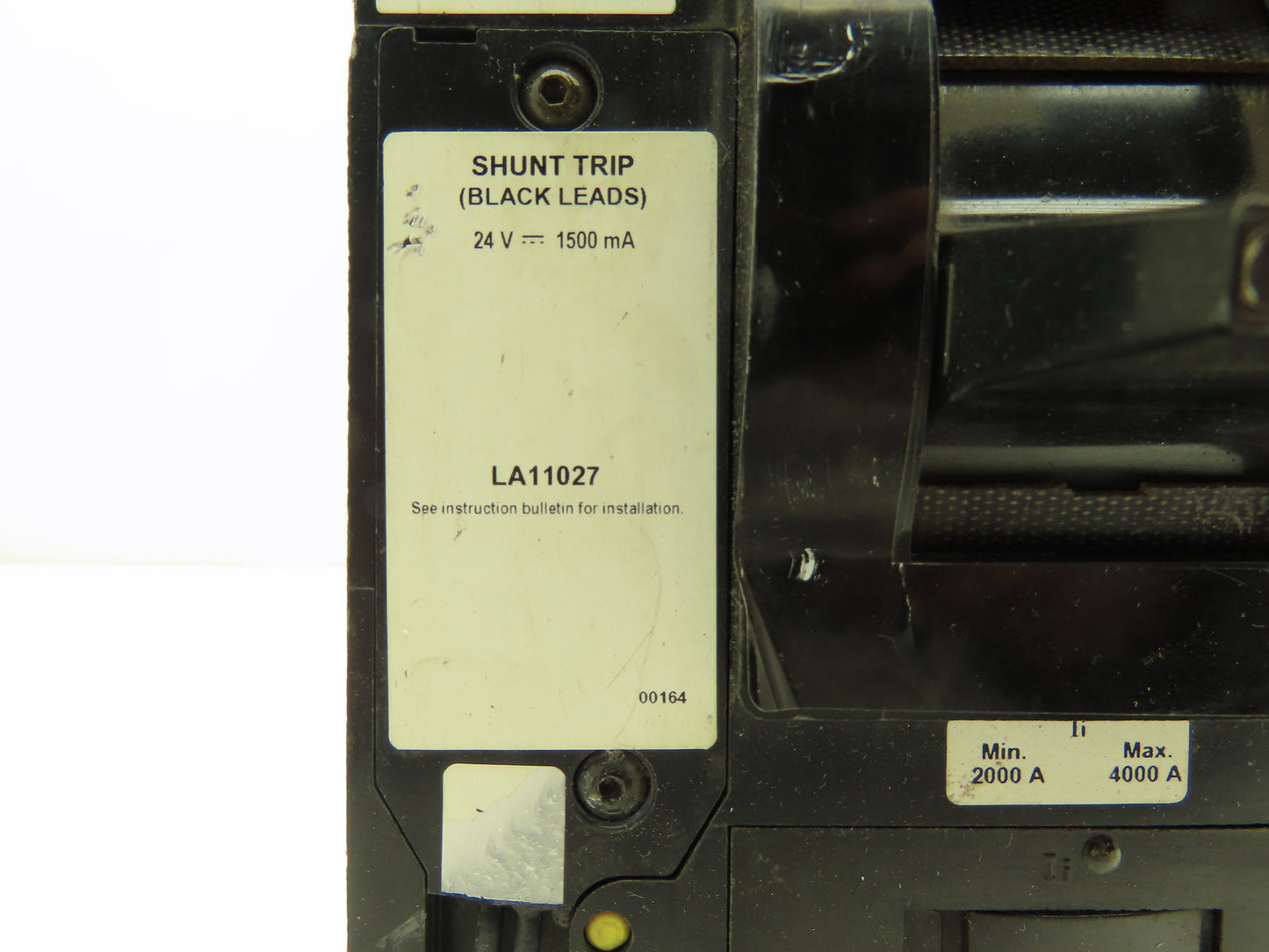 Square D LAP36400MTV6384 Circuit Breaker 3-Pole 400A 600V Shunt Trip Gray Face