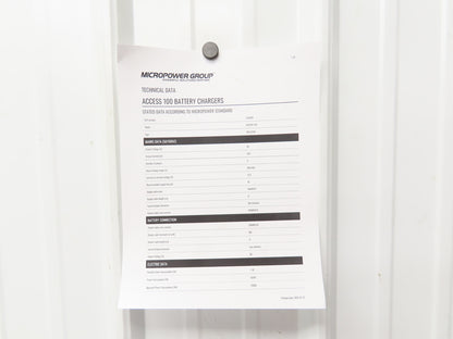 Powerhouse UA3666 Access 100 ECOTec Forklift Charger 36V 1832AH 220A 480V 3Ph