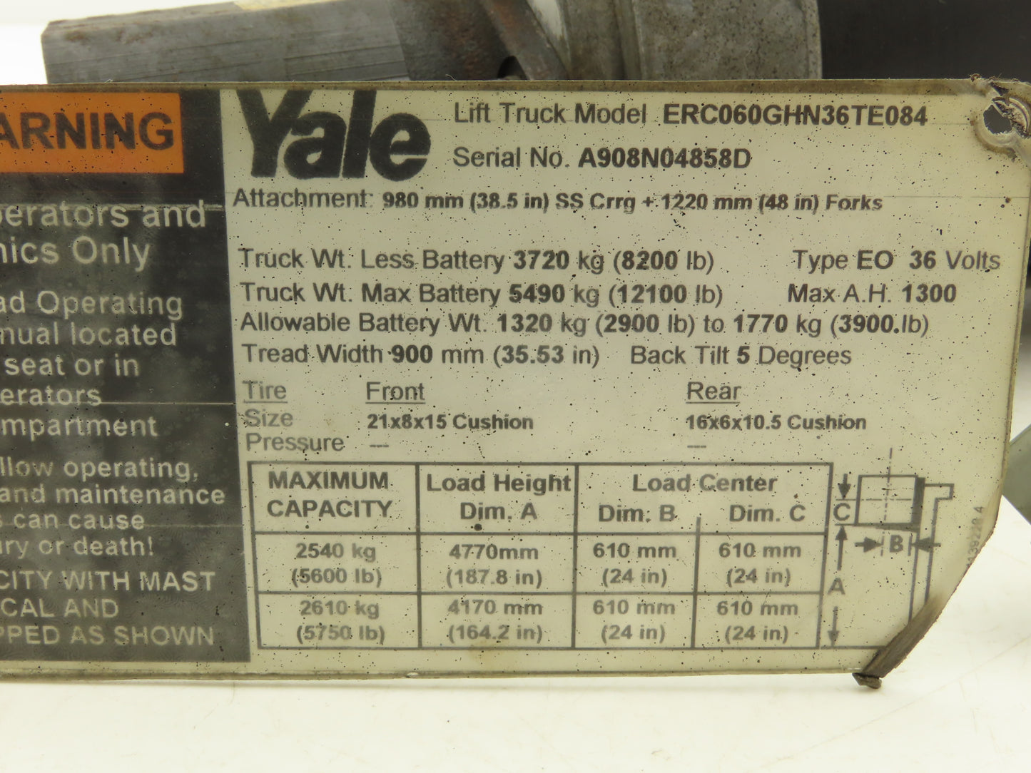 Yale 8522394 Electric Forklift Hydraulic Pump Steering Motor 48V 1.5kW 8620616
