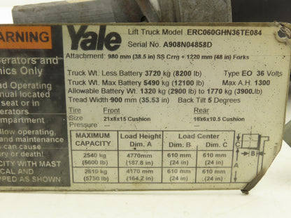 Yale 8522394 Electric Forklift Hydraulic Pump Steering Motor 48V 1.5kW 8620616