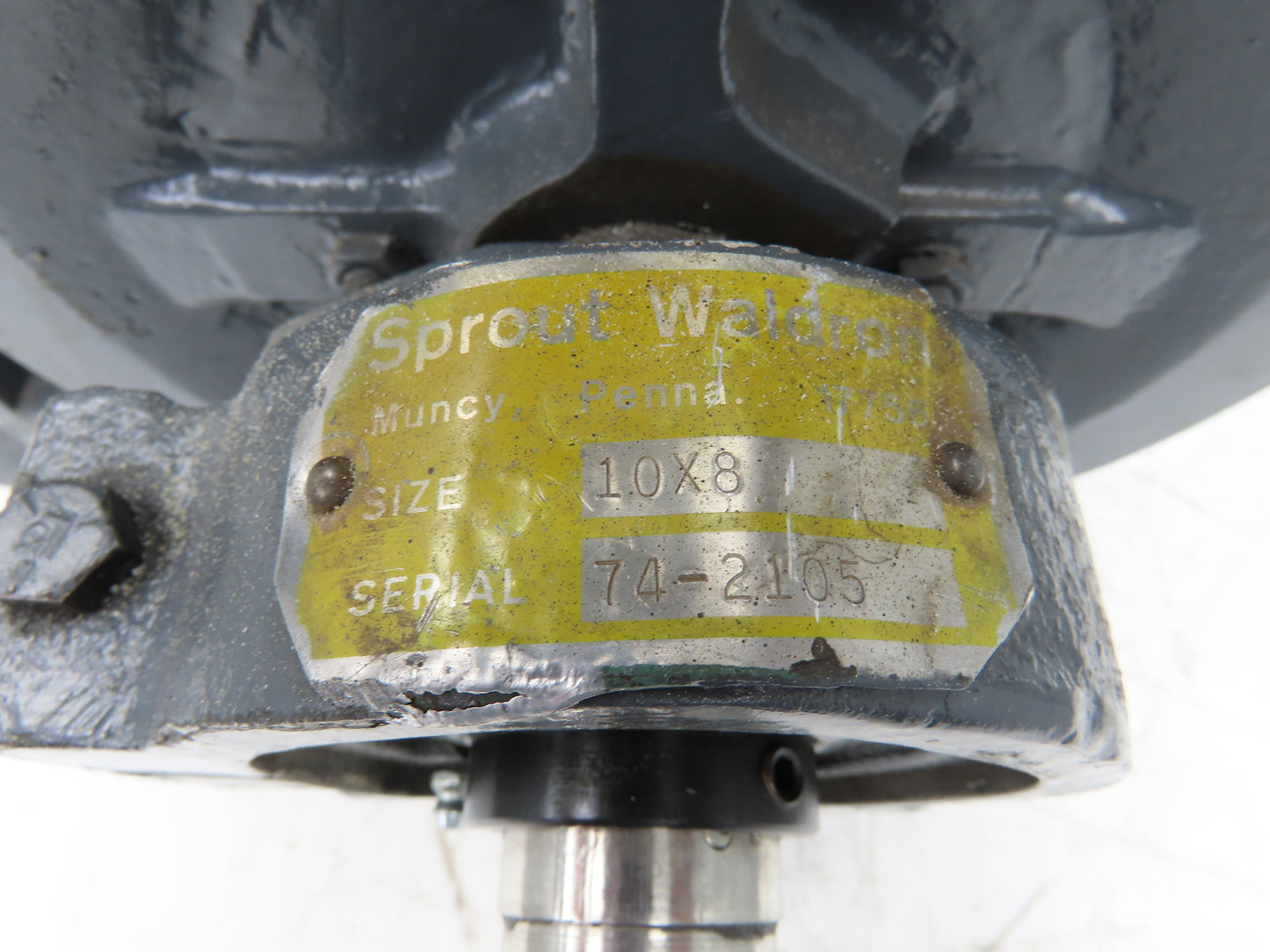 Sprout Waldron Rotary Airlock Feeder Valve 10x8" Round x Square Flange (Rebuilt)