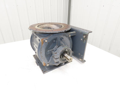 Sprout Waldron Rotary Airlock Feeder Valve 10x8" Round x Square Flange (Rebuilt)