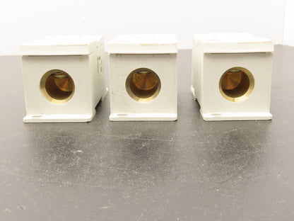 Entrelec BRU 400A Power Distribution Terminal Block 400A Lot of 3