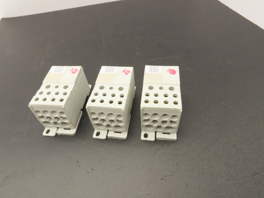 Entrelec BRU 400A Power Distribution Terminal Block 400A Lot of 3