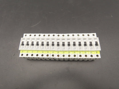 Siemens 5SX21 B10 Single-Pole 10A Miniature Circuit Breaker Lot of 15