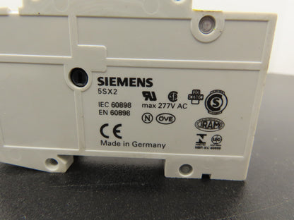 Siemens 5SX21 B10 Single-Pole 10A Miniature Circuit Breaker Lot of 15
