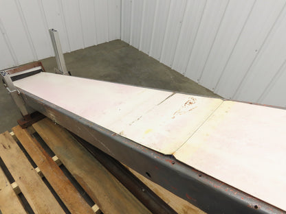 Bunting Magnetics 9'L Adj Incline Parts Conveyor 11.25" Belt 115/230V 1PH 40FPM