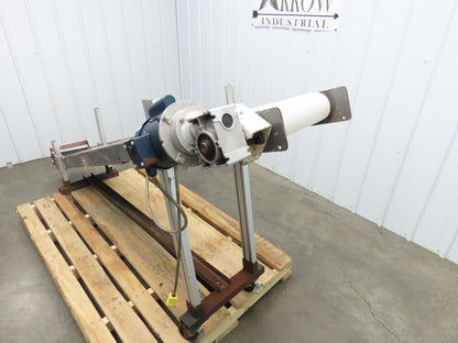 Bunting Magnetics 9'L Adj Incline Parts Conveyor 11.25" Belt 115/230V 1PH 40FPM