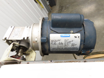 Bunting Magnetics 9'L Adj Incline Parts Conveyor 11.25" Belt 115/230V 1PH 40FPM