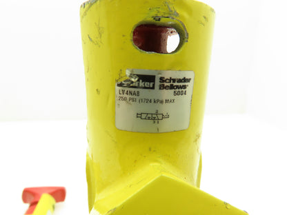 Parker LV4NA8  Pneumatic Shut Off Safety Lockout Valve 250 PSI (TSC) Lot of 3