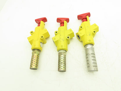 Parker LV4NA8  Pneumatic Shut Off Safety Lockout Valve 250 PSI (TSC) Lot of 3
