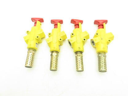 Parker LV6NA8  Pneumatic Shut Off Safety Lockout Valve 250 PSI 3/4" NPT Lot of 4