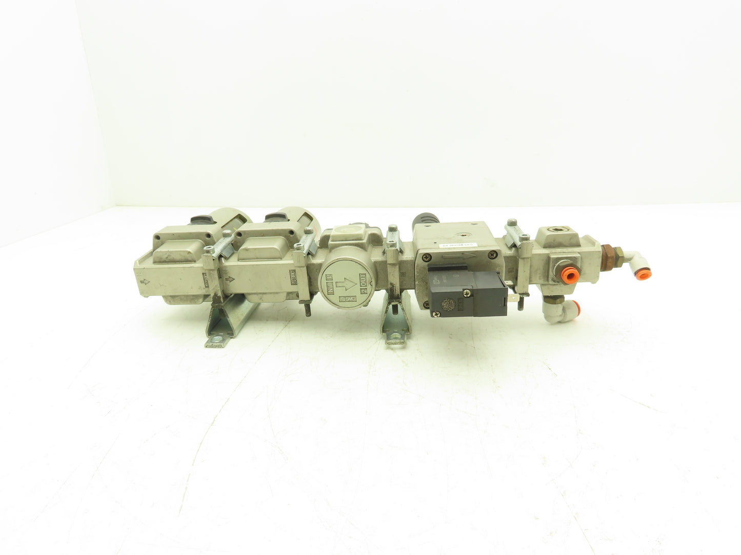 SMC Pneumatic Air Filter Regulator Soft-Start Valve Assembly 24V 150PSI
