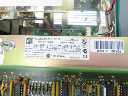 Allen Bradley 1336SB060VAADSGM1CHA2CL6EC AC Drive VFD 75Hp 76kva 460V Enclosure