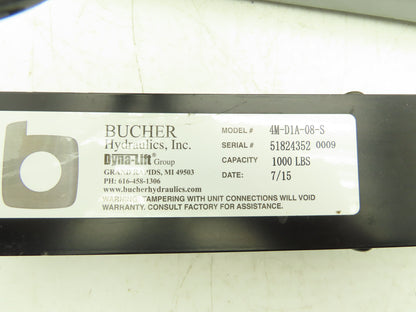 Bucher Hydraulics 4MD1A08S Dyna-Lift 4-Post Hydraulic Lift Kit 1000 Lb Capacity