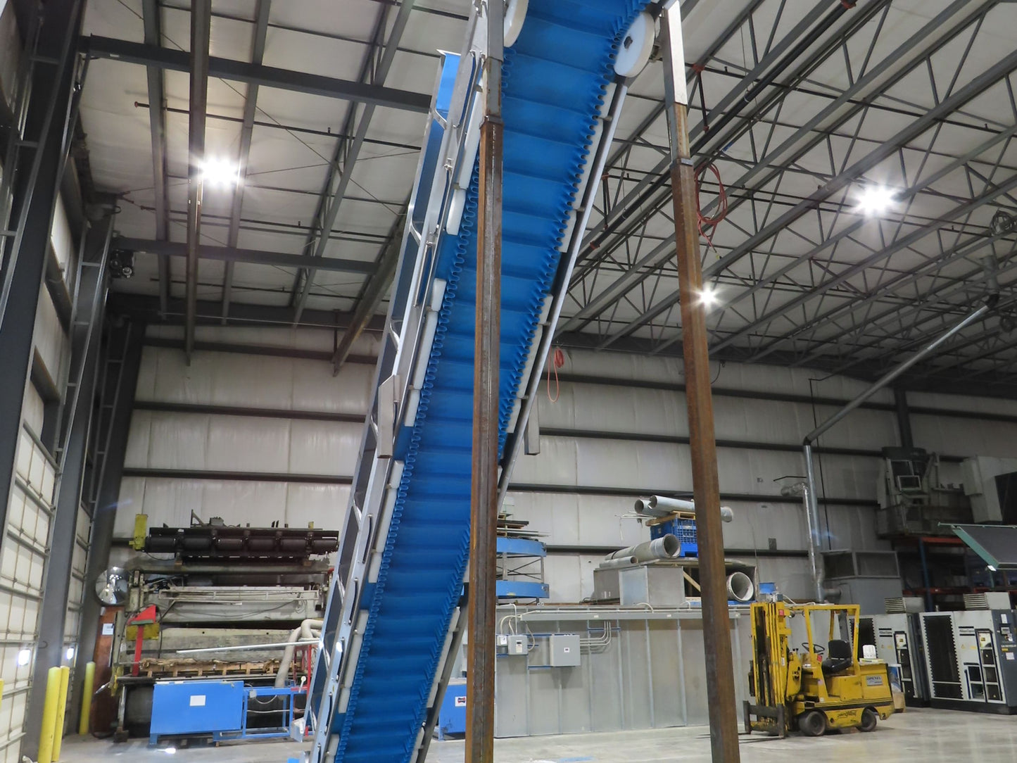 Woods Sanitary Food Process Z Incline Bucket Conveyor 18" Belt 15' 8"H -No Drive