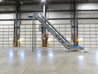 Woods Sanitary Food Process Z Incline Bucket Conveyor 18" Belt 15' 8"H -No Drive