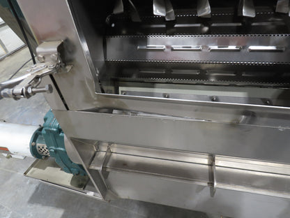 FEC Sanitary Food Grade Granulator 30" Apron Feeder Stainless Conveyor Surge Bin