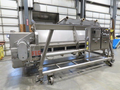 FEC Sanitary Food Grade Granulator 30" Apron Feeder Stainless Conveyor Surge Bin