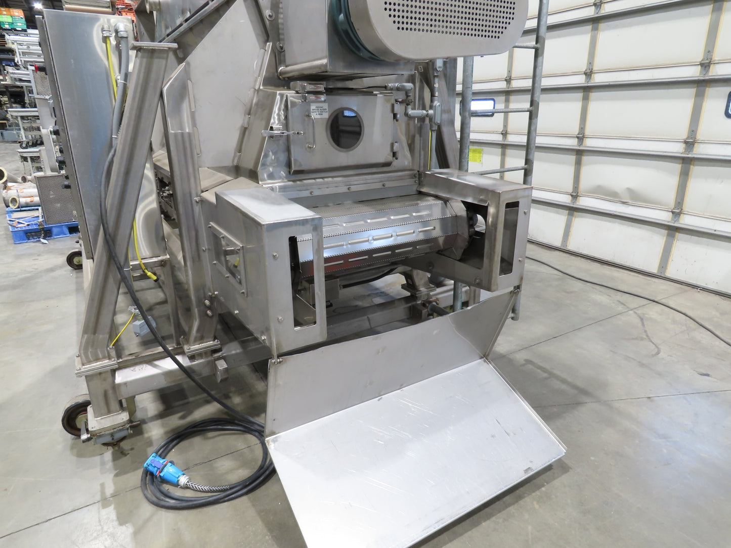 FEC Sanitary Food Grade Granulator 30" Apron Feeder Stainless Conveyor Surge Bin