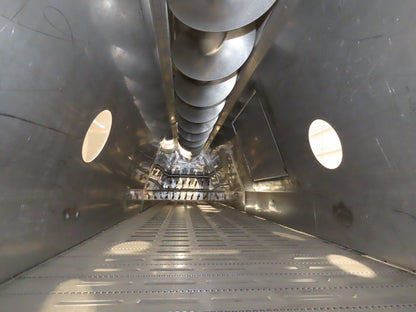 FEC Sanitary Food Grade Granulator 30" Apron Feeder Stainless Conveyor Surge Bin