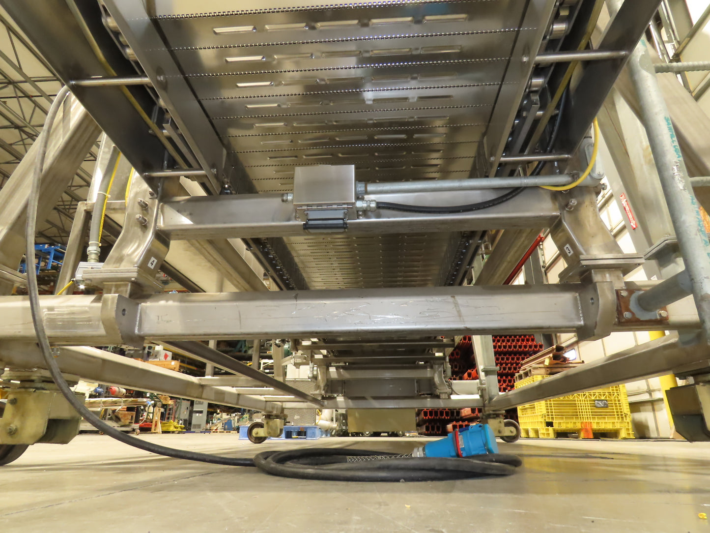 FEC Sanitary Food Grade Granulator 30" Apron Feeder Stainless Conveyor Surge Bin