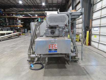 FEC Sanitary Food Grade Granulator 30" Apron Feeder Stainless Conveyor Surge Bin