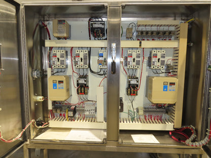 FEC Sanitary Food Grade Granulator 30" Apron Feeder Stainless Conveyor Surge Bin