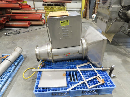 FEC Sanitary Food Grade Granulator 30" Apron Feeder Stainless Conveyor Surge Bin