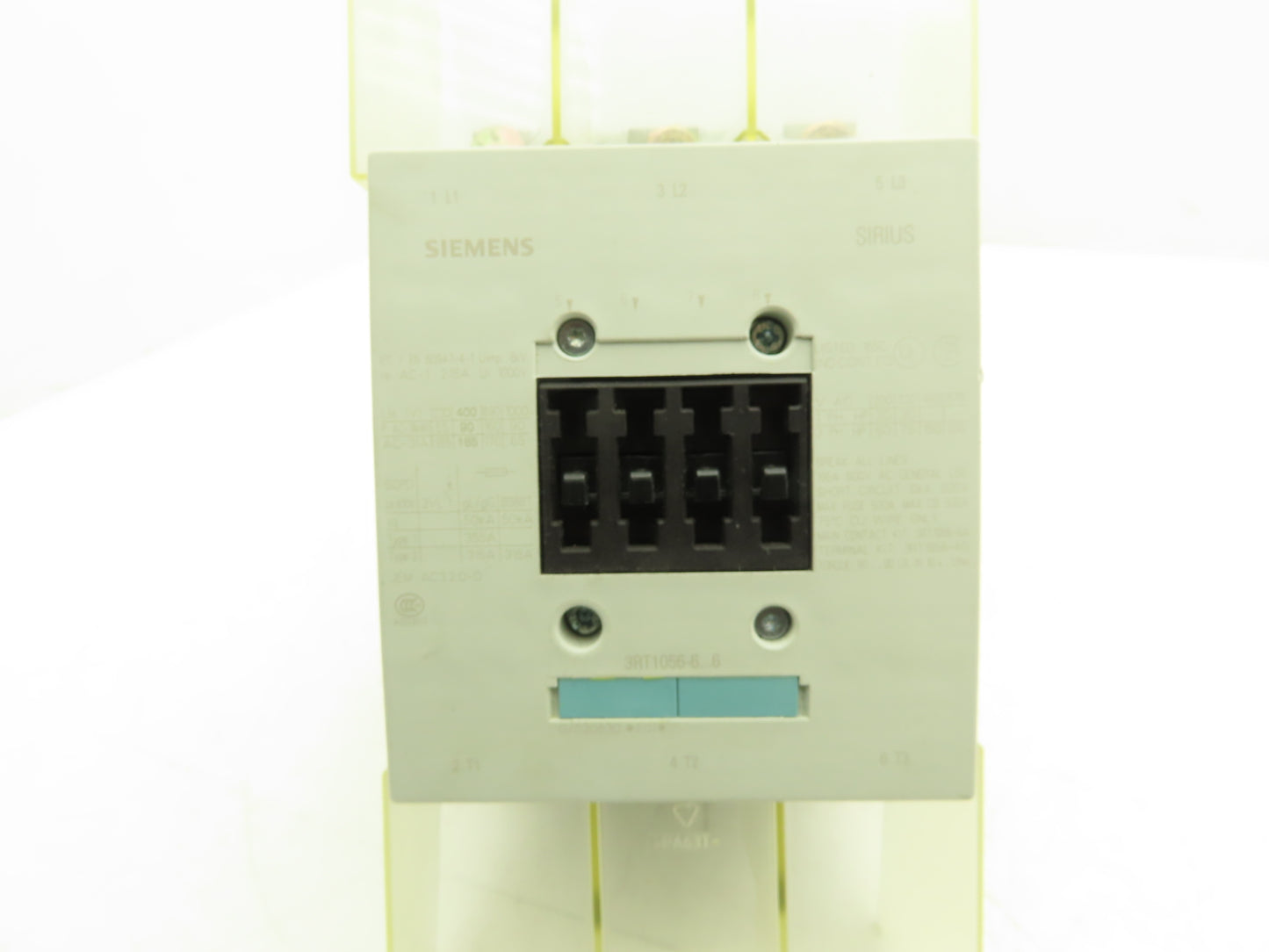 Siemens 3RT1056-6AF36 Motor Starter Contactor 185A 400VAC 120V Coil 3P 2NO+2NC