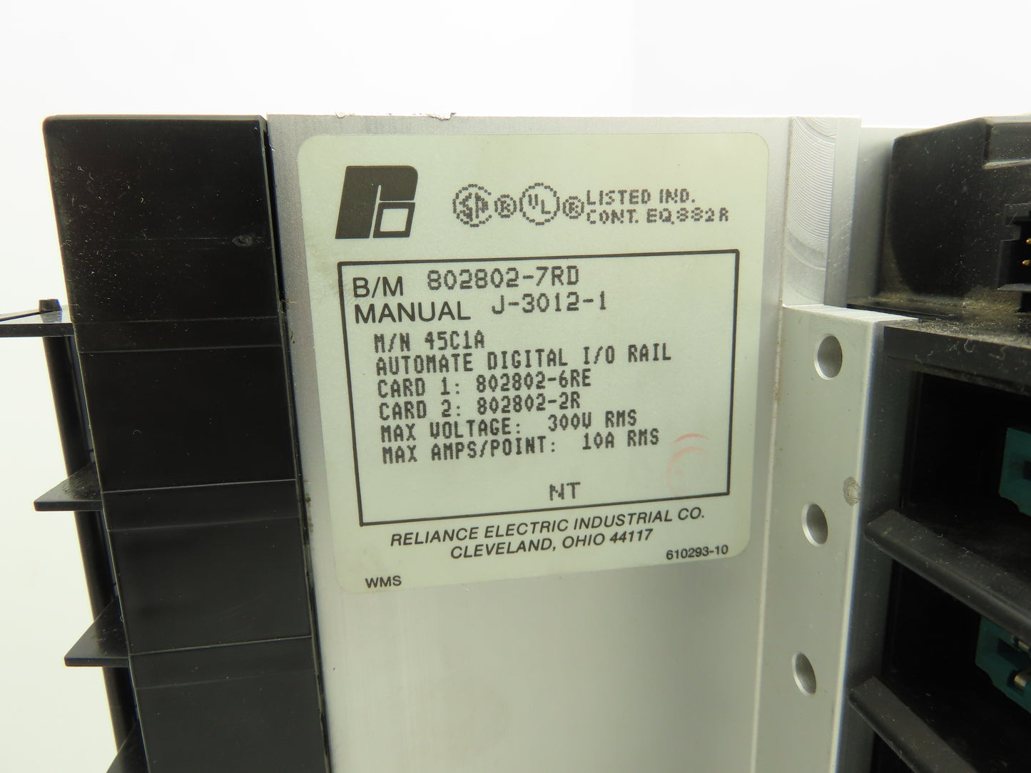 Reliance Electric 45C1A AutoMate Programmable Control I/O 8 Slot Base Lot Of 5