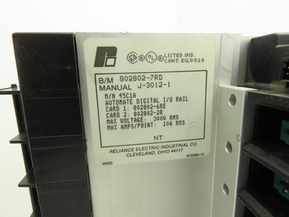Reliance Electric 45C1A AutoMate Programmable Control I/O 8 Slot Base Lot Of 5