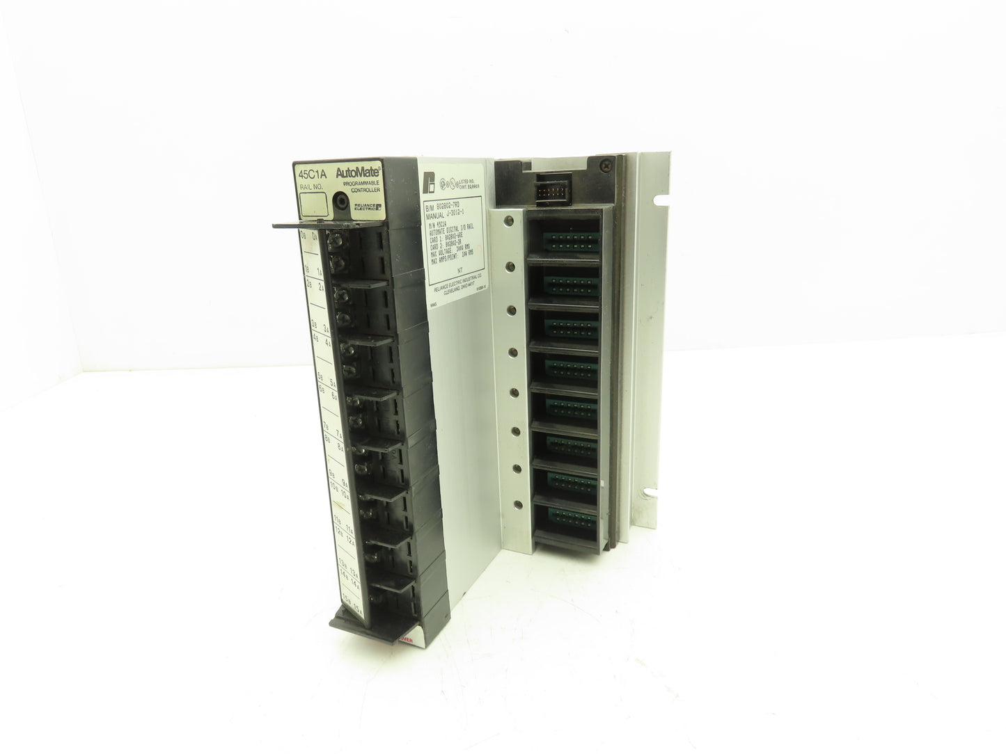 Reliance Electric 45C1A AutoMate Programmable Control I/O 8 Slot Base Lot Of 5