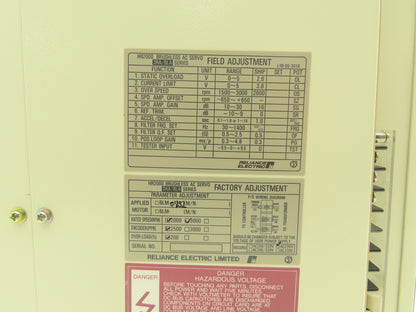 Reliance Electric 3RA2001 Brushless AC Servo Drive 230VAC HR2000/BLA-04