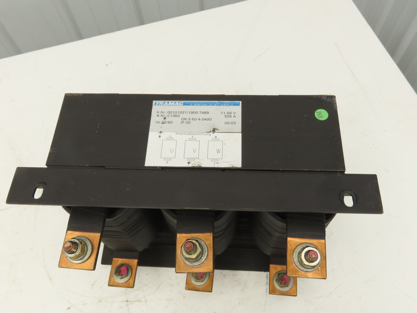 Baumuller Tramag DR-3-50-4-0400 Line Reactor 500V Max 3Ph 50/60Hz 328A