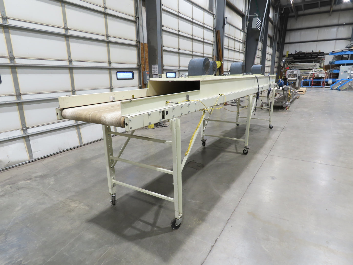 EMI Plastics 35"x 20' Belt Conveyor Dryer Tunnel 29"Bed 115V Variable Speed